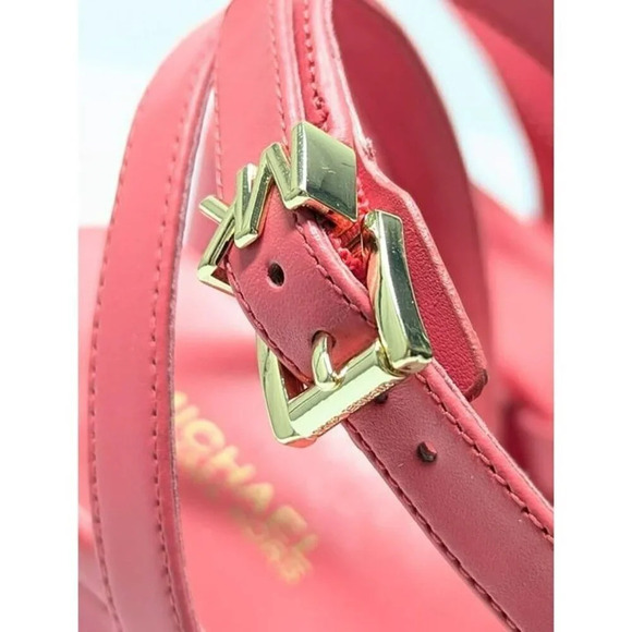 Michael Kors Women's Paola Strappy Platform Wedge Sandals Pink Size 8 MSRP $155 - Picture 7 of 10